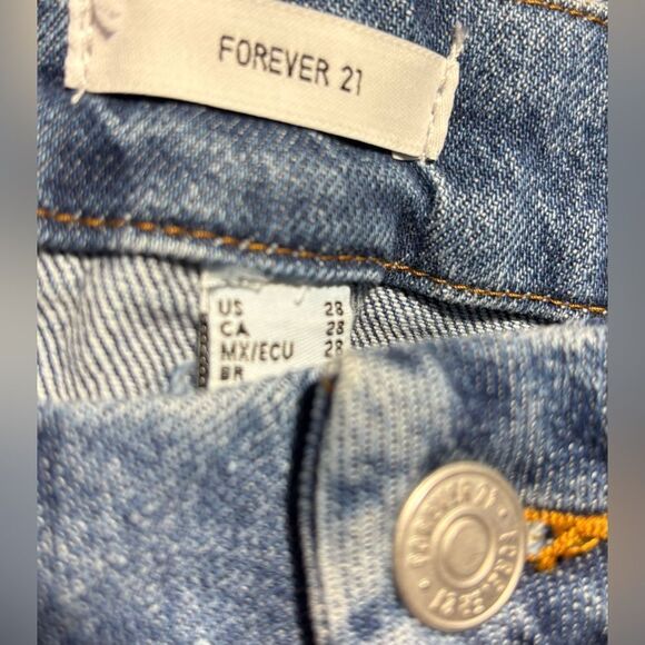 Forever 21 Straight Leg Blue Jeans EPC Size 28 Excellent Preloved Condition - Picture 5 of 5